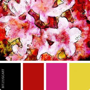 Artwork Color Palette - Pink Flowers 2